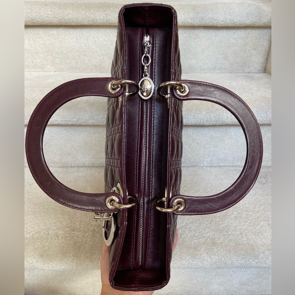 authentic christian dior large lady dior cannage bag - Picture 15 of 16